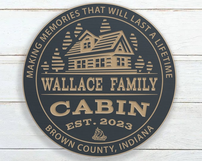 Personalized Cabin Sign