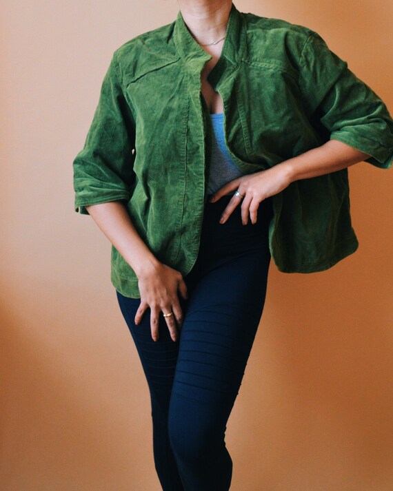 Vintage Short-sleeve Corduroy Jacket - Etsy