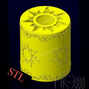 Conjunto de modelo 3D digital de lanterna emaranhada