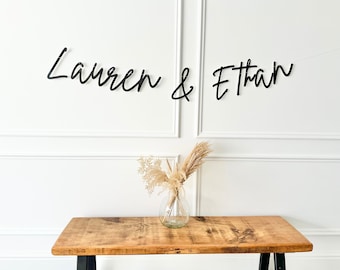 Personalised Wedding/Engagement Banner, Custom We're Engaged Sign, Custom Bunting, Engagement Banner, Name Bunting, Tying the knot Decor