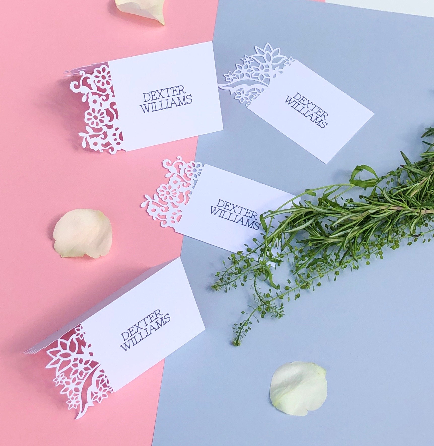 Personalised Wedding Place Cards Wedding Name Cards Place Etsy