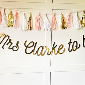 Personalised Hen Do Party Banner, Hen Do Bunting, Mrs to be Sign, Hen Party Garland, Hen Sign