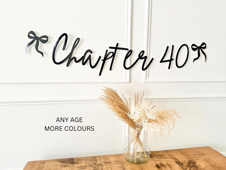 Birthday Sign (any age/colour) 30th Birthday Banner, Turning 30 Banner, 30th Birthday Bunting, Gold Banner, Birthday Decor, Chapter 30 Sign image 5