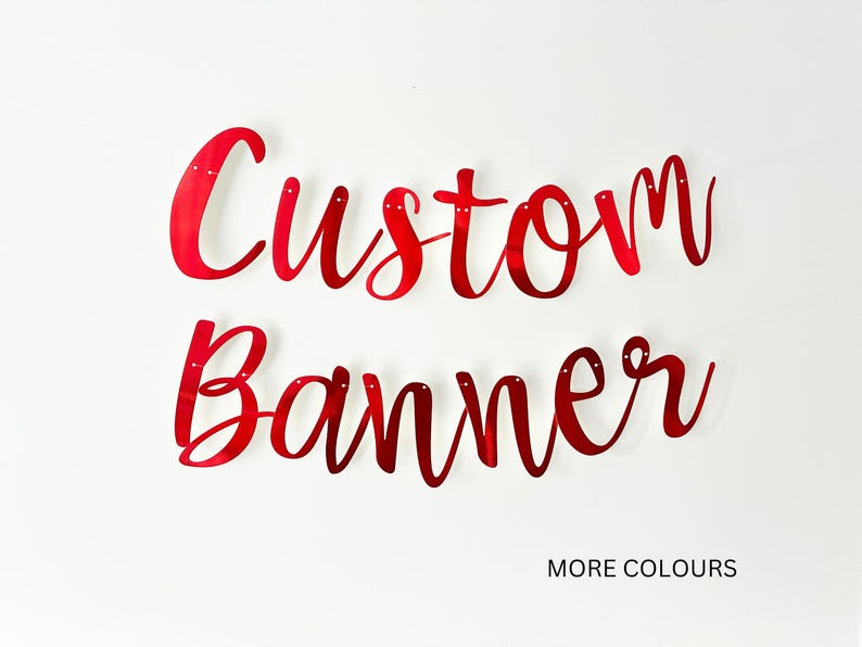 Custom Banner, Gold Custom Banner, Custom Bunting, Birthday Banner, Gold Name Bunting, Backdrop Sign, Personalised Banner, Birthday Decor image 3