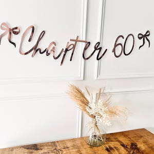 Birthday Sign (any age/colour) 30th Birthday Banner, Turning 30 Banner, 30th Birthday Bunting, Gold Banner, Birthday Decor, Chapter 30 Sign image 3