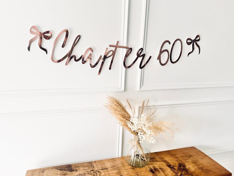 Birthday Sign (any age/colour) 30th Birthday Banner, Turning 30 Banner, 30th Birthday Bunting, Gold Banner, Birthday Decor, Chapter 30 Sign image 3