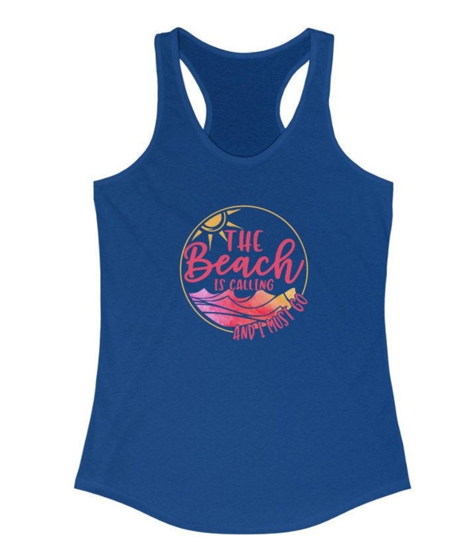 Beach Vacation Shirt Women's Racerback Tank Top | Etsy
