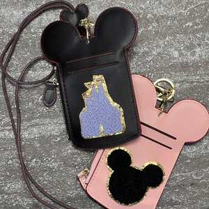 Mickey Chenille Lanyard : Disney Lanyard Portemonnaie Kartenhalter für Kreditkarten Jahreskarte Cash Pin Trading