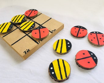 Bee and Ladybird Tic Tac Toe