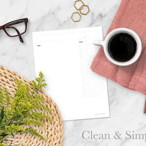 Printable Class Notes Templates for Students, Meetings, and Work From Home | 72 layouts image 7