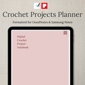Digital Crochet Project Planner - Ultimate Project Organizer for Crochet | Antique Brick Color