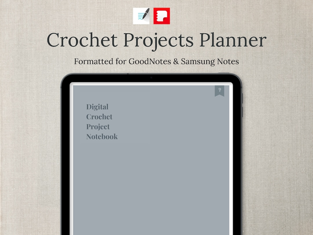 Digital Crochet Project Planner - Ultimate Project Organizer for ...
