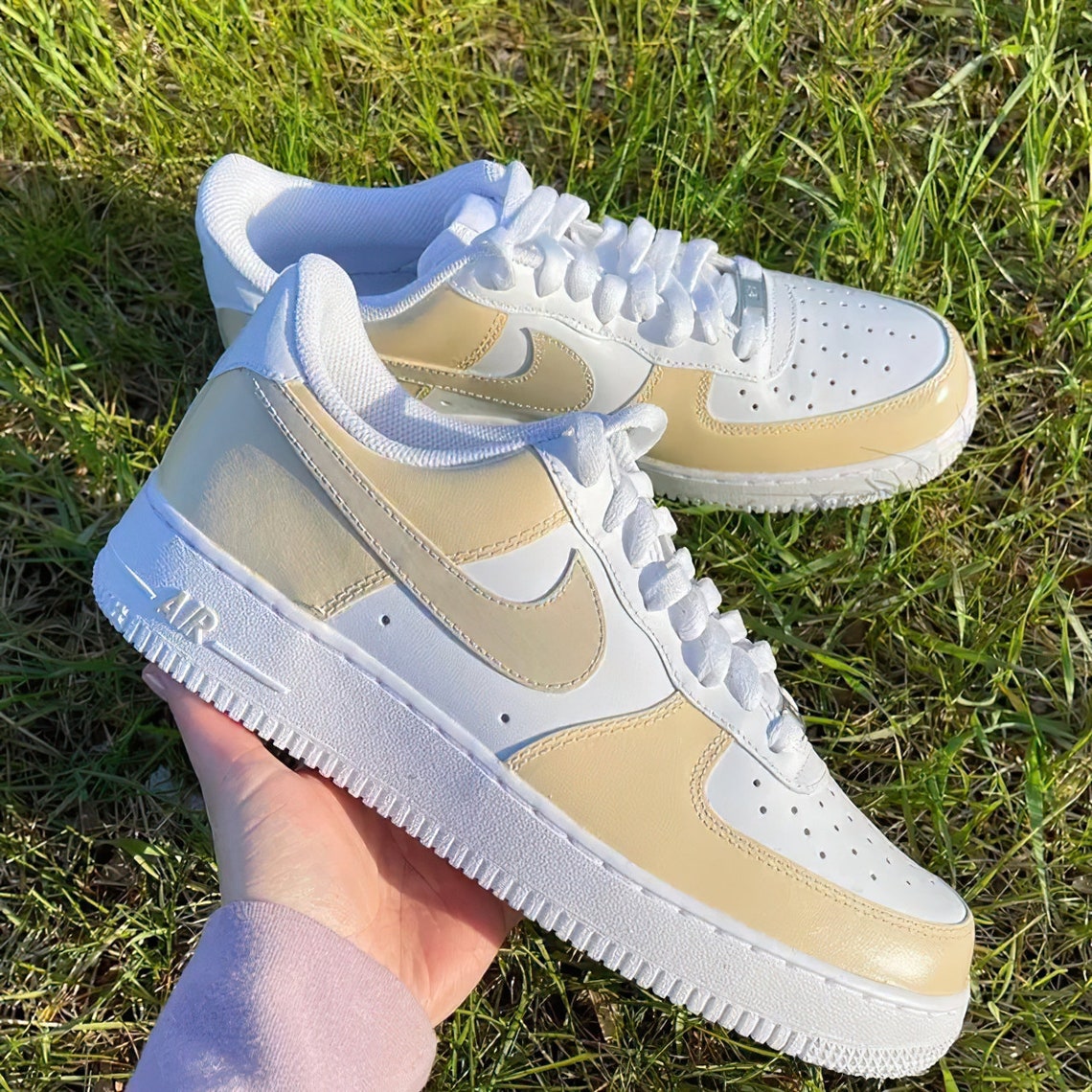 Nike Air Force 1 Pale Nude / Custom Nike AF1 Beige / Trendy | Etsy