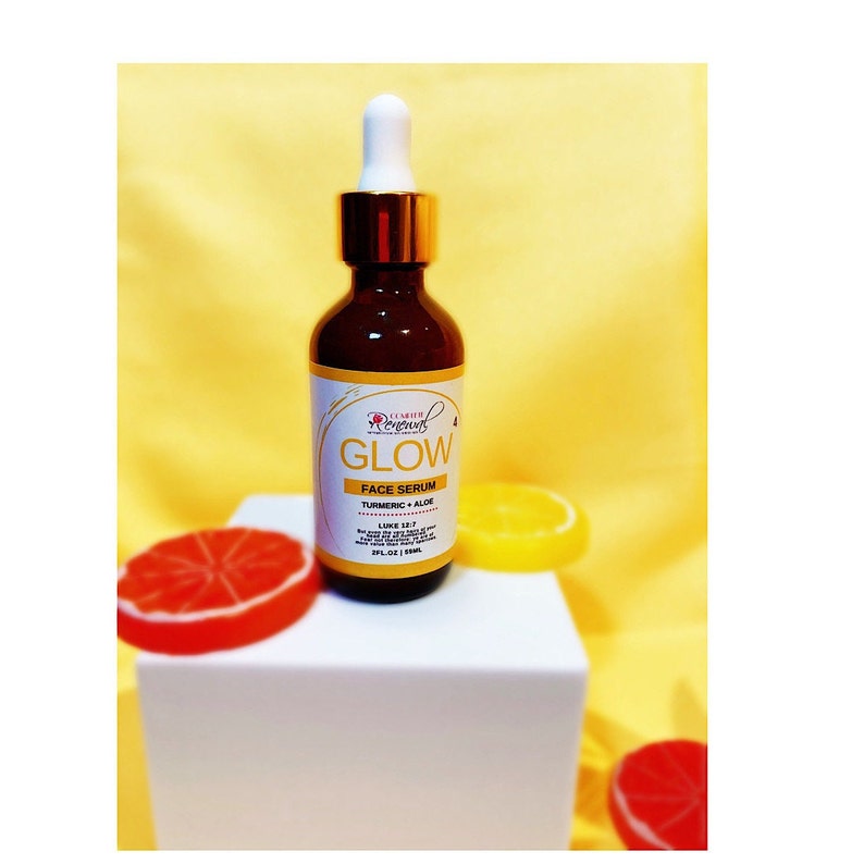GLOW FACE SERUM Tumeric Serum Aloe Vera Facial Serum Etsy