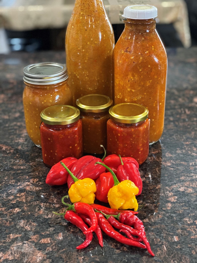 West Indian Pepper Sauce From the Caribbean Trinidad and Guyana Etsy