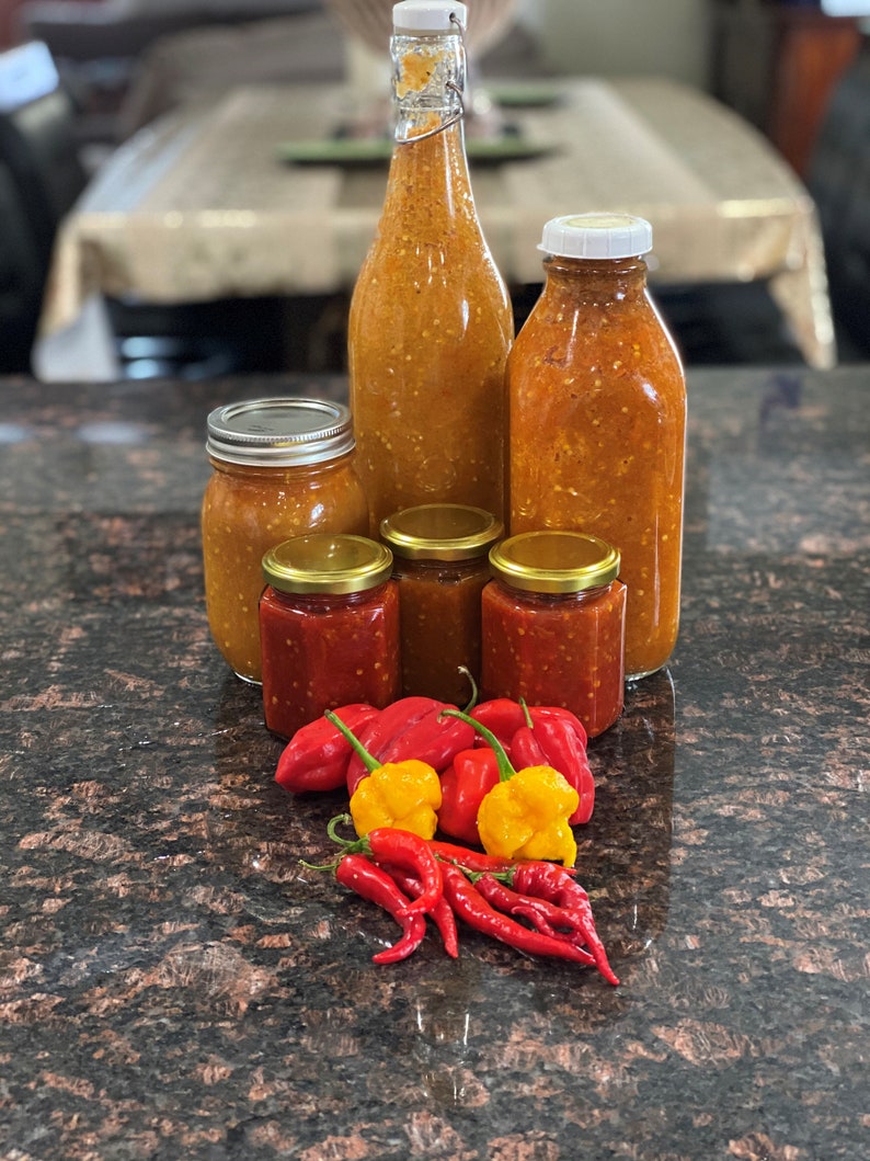 West Indian Pepper Sauce From the Caribbean Trinidad and Guyana Etsy