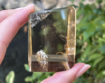 Polished Smoky Quartz Crystal Freeform, Natural Quartz