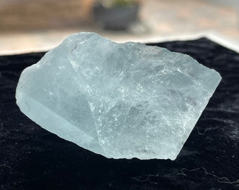 Raw Aquamarine Crystal Specimen: March Birthstone, 75 grams