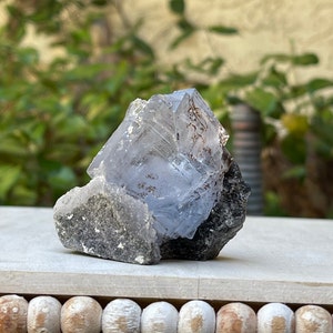 Yaogangxian Blue Fluorite Cubes on Matrix, Yaogangxian Fluorite, Stunning Fluorite Specimen, Healing Crystals, Chakra Balancing