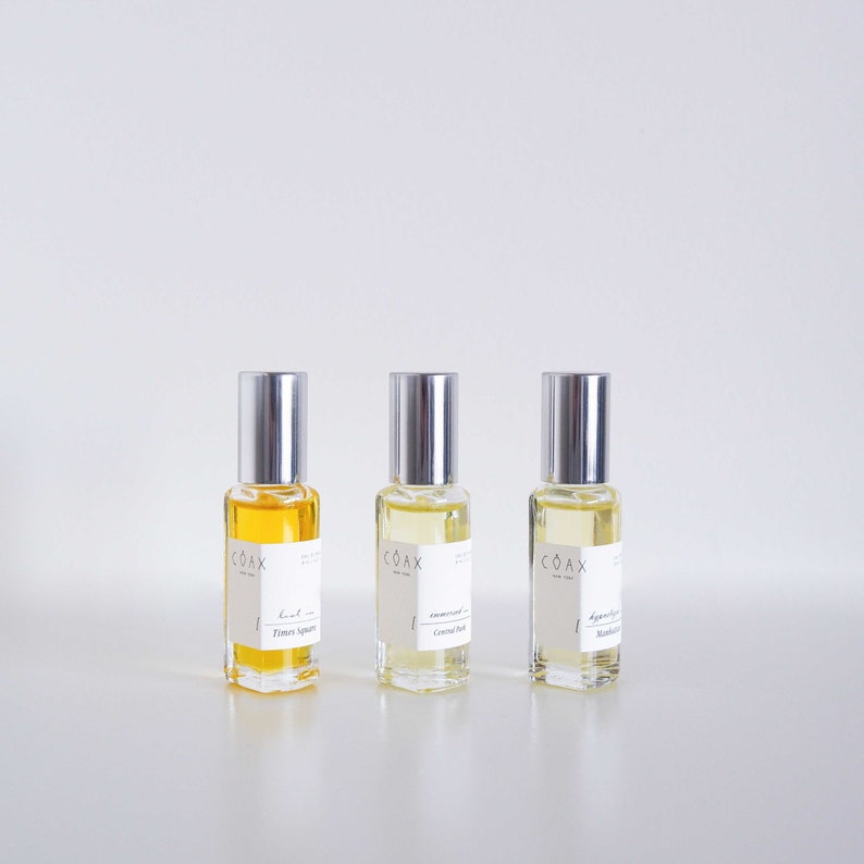 PROJECT COAX all natural perfume oil. Discovery Set . Travel size rollers. Eco-friendly, gift-ready packaging, small batch. image 2