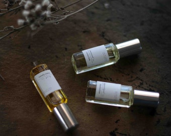 PROJECT COAX all natural perfume oil. [ Discovery Set ]. Travel size rollers. Eco-friendly, gift-ready packaging, small batch.