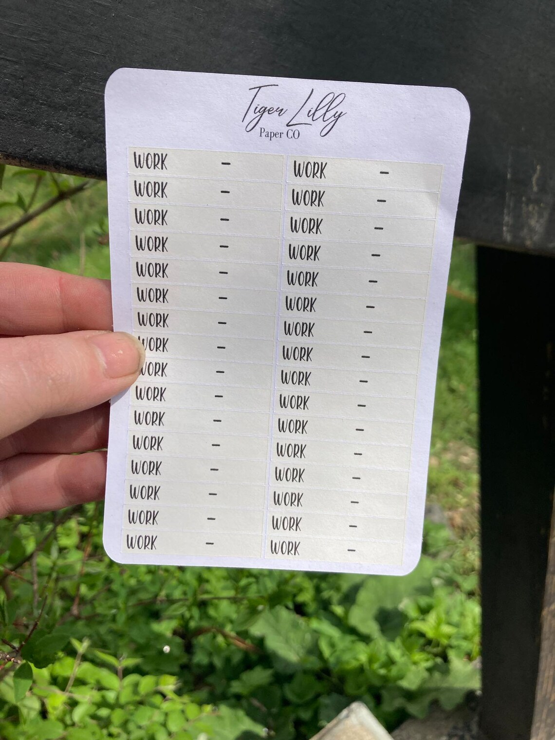 Work Schedule Header Sticker - Etsy