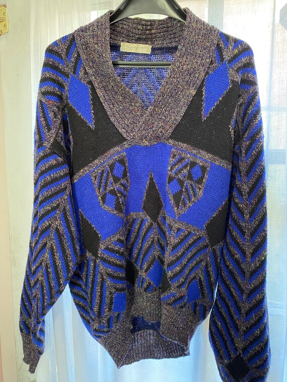 Vintage 80s sweater graphic amazing oversized ver… - image 3