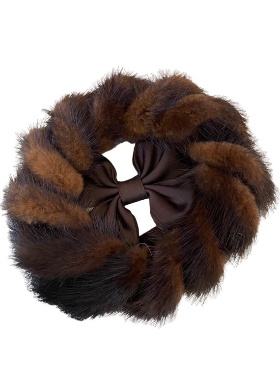 Vintage mink hat fascinator 1950s - image 6