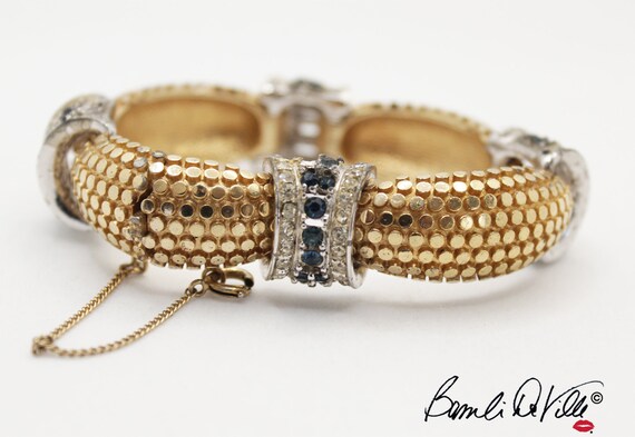 Vintage 40s designer estate bracelet Art Deco - image 1