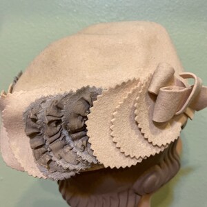 30s 40s hat cloche Felt Vintage image 4