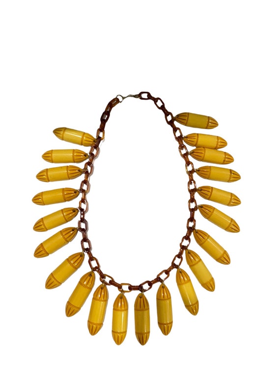 Vintage Bakelite Bombs necklace rare World War II… - image 4