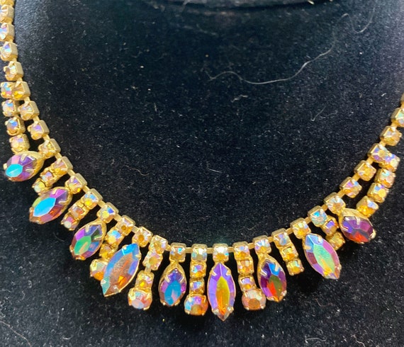 Vintage 40s Aurora Borealis Vintage Necklace - image 1