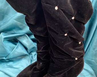 velvet boots size 11