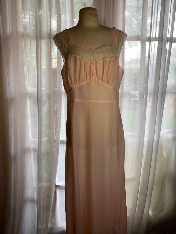 Vintage Pink Slip Dress Bias cut 30s