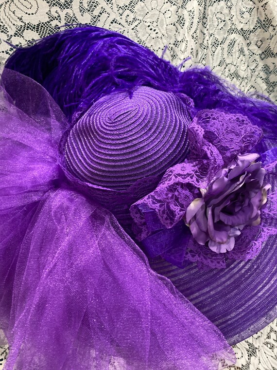 Vintage purple Victorian Style vintage Edwardian … - image 6