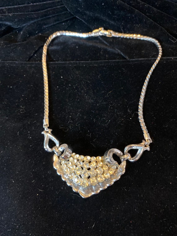 Vintage Coro Deco Necklace 50s 40s - image 3
