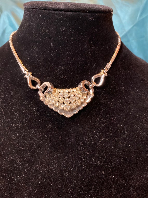 Vintage Coro Deco Necklace 50s 40s - image 2