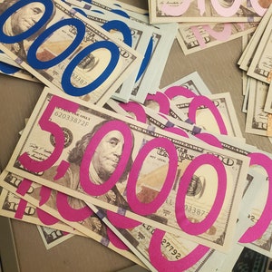 Dollar Bill Placeholders | Budgeting | 1K Slip | Prop Money