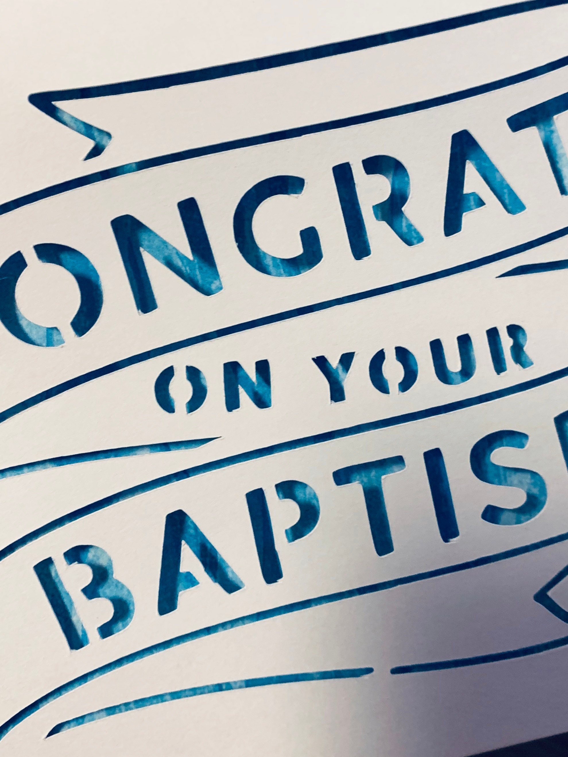 Baptism Card Baptismal Birthday Card Shells Adult Baptism Etsy UK