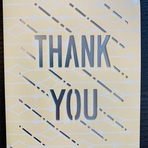 Custom Handmade Cards Thank You Greeting Card Give Thanks | Etsy