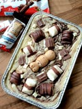Kinder Chocolate Hazelnut Blondies Tray