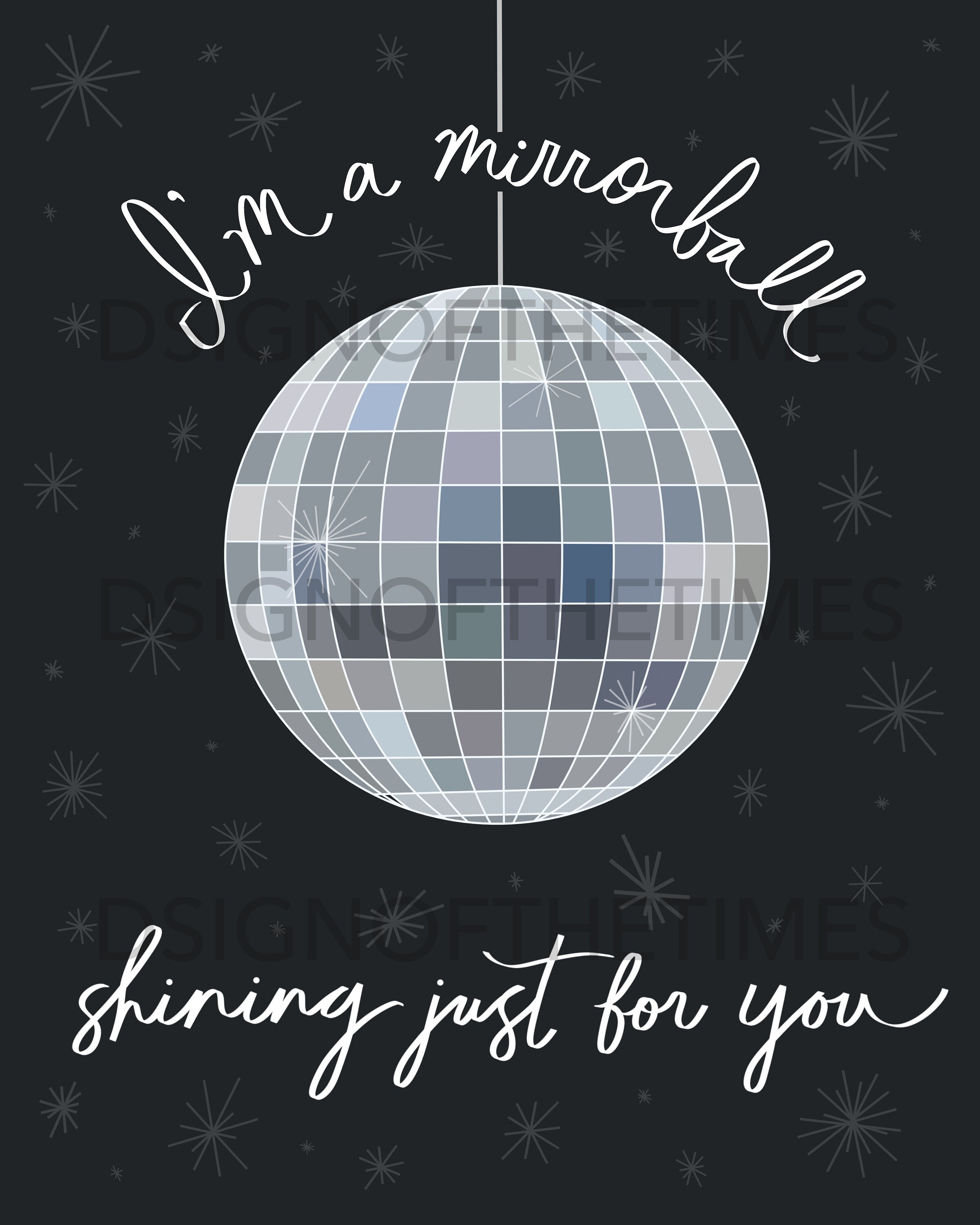 Mirrorball Taylor Swift Folklore Lyrics Inspired Digital Art Etsy