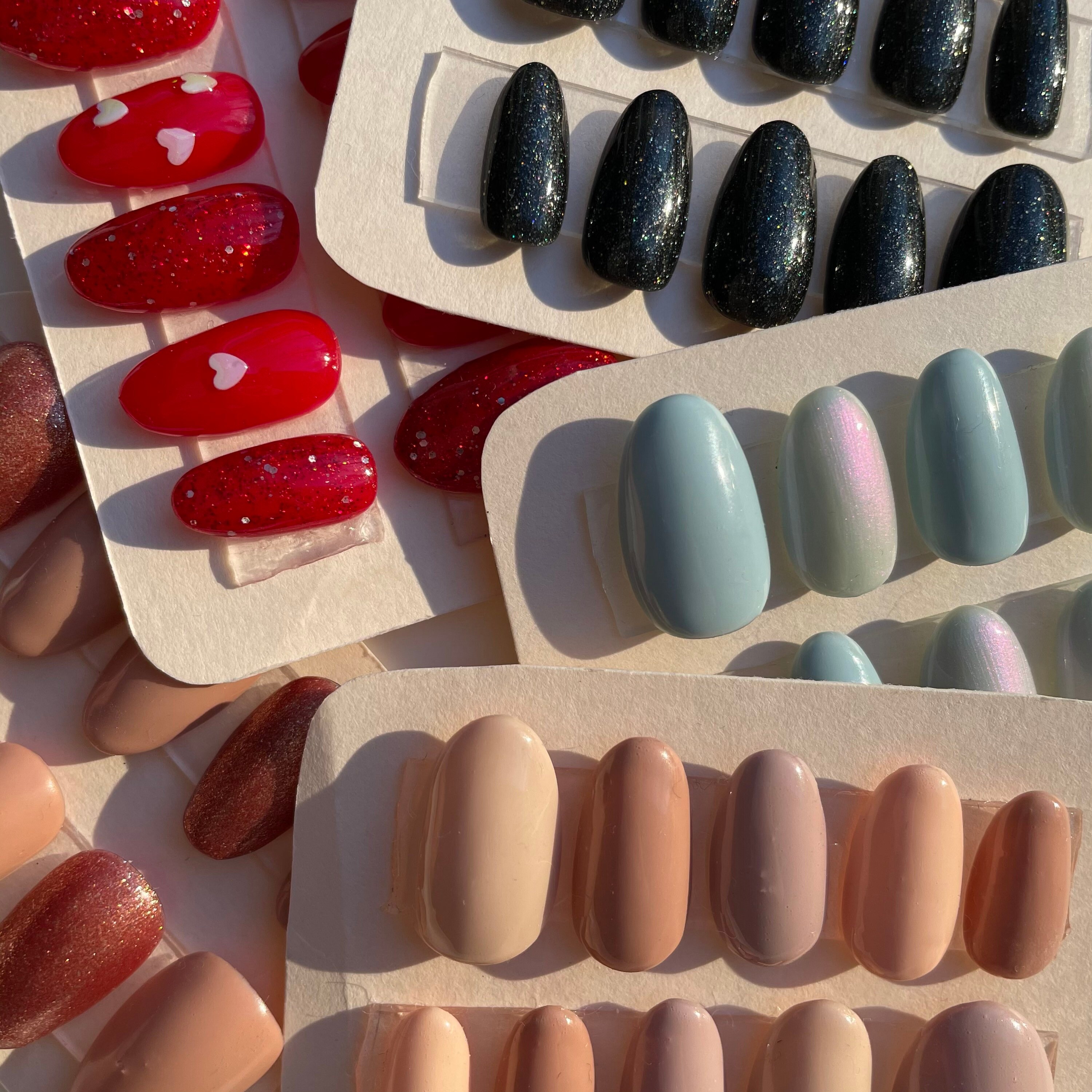 Japanese Soft Gel PressOn Nails QUINN Handpainted Etsy
