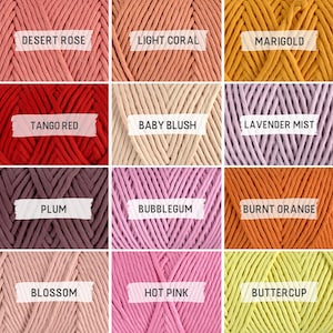 Cordón de macramé de 2 mm 100 % algodón peinado / Certificado OEKO-Tex® imagen 3