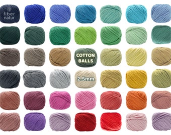 Cordón de macramé de 2,5 mm, 76 yardas (230 pies), algodón reciclado supersuave, hilo voluminoso de una sola hebra para crochet, tejido, tejido de punto y manualidades con fibra.