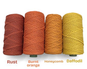 Macrame Cord 2mm 100% Combed Cotton | OEKO-Tex® Certified