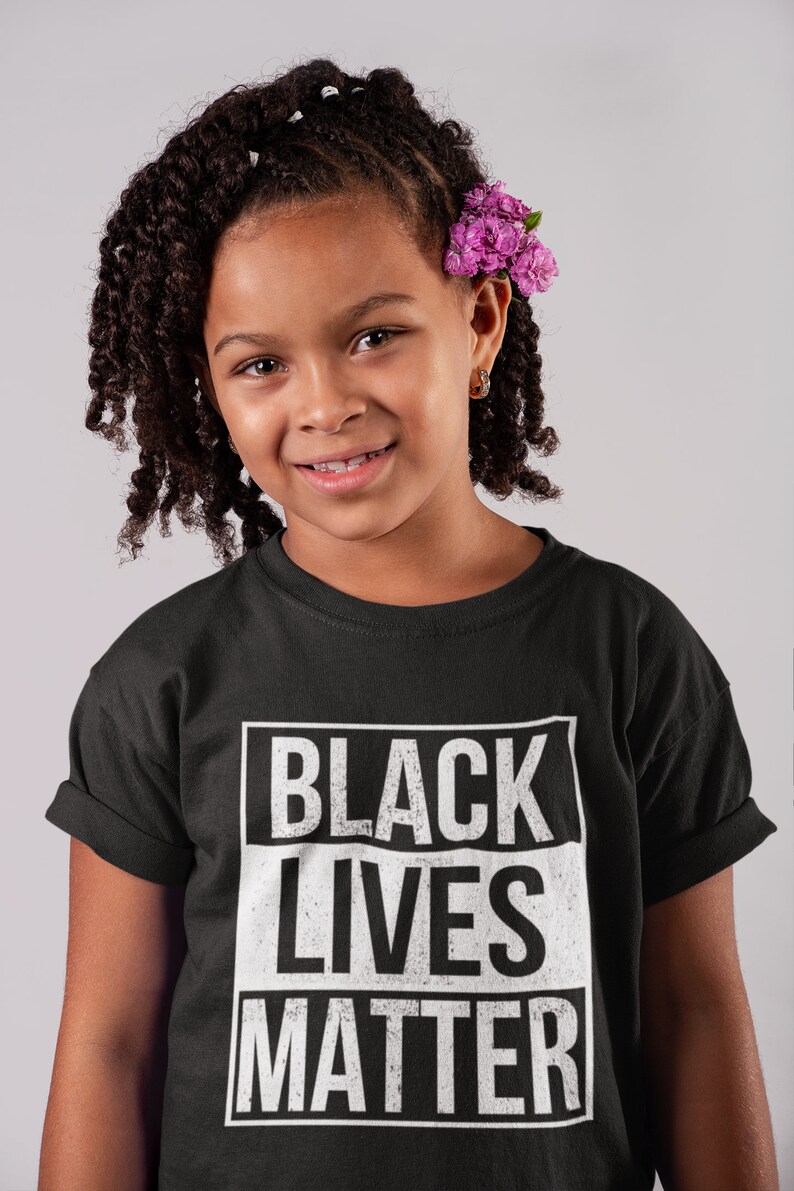 Youth Black Lives Matter TShirt BLM Kids Shirt Black Etsy