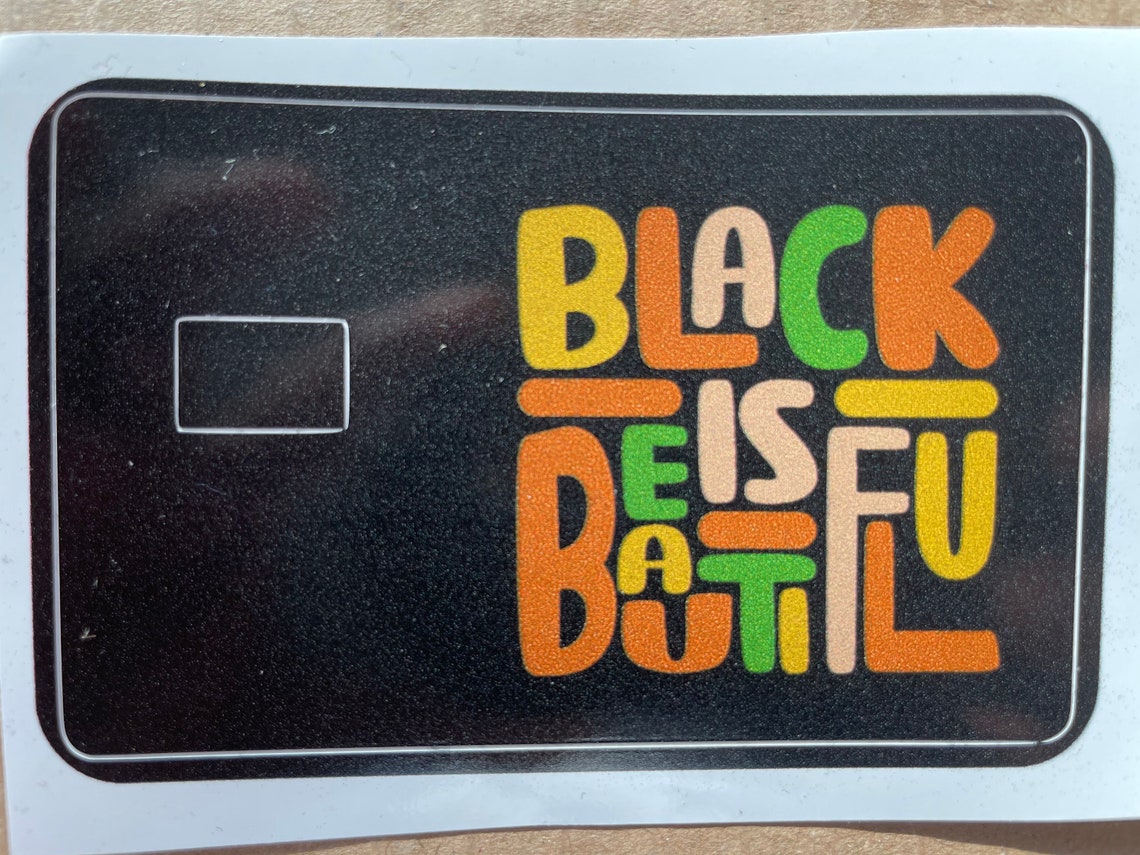 Black Lives Matter Credit Card Skins BLM Black Is