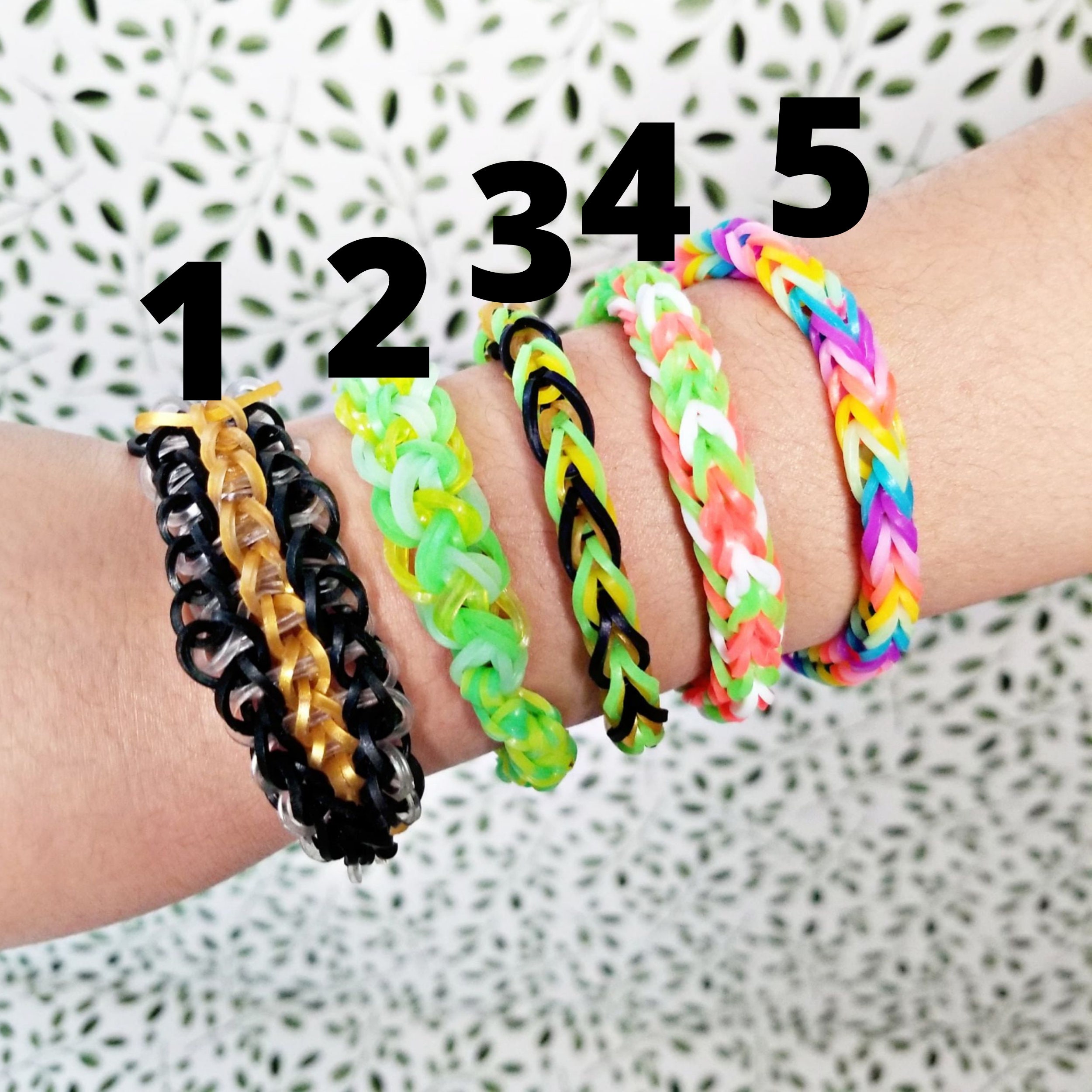 Gedeeltelijk verfrommeld Sluit een verzekering af St. Patrick's Day Rainbow Loom Bracelets Lucky Rainbow - Etsy