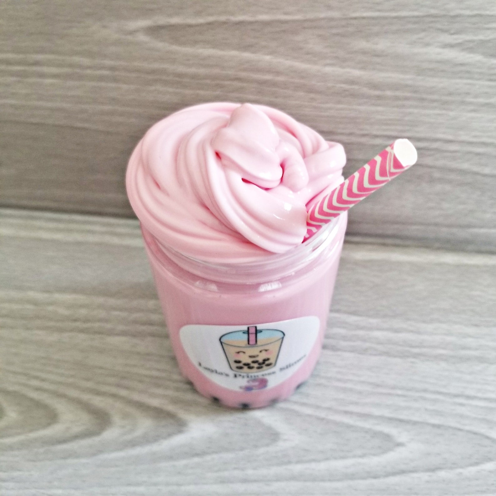 Strawberry Princess Boba Slime Boba Soft Slime ASMR Slime Etsy